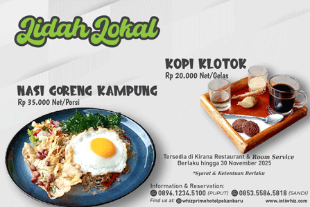 Menu of the Month Nasi Goreng Kampung dan Kopi Klotok
